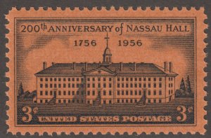 U.S.  Scott# 1083 1956 Nassau Hall Issue VF MNH