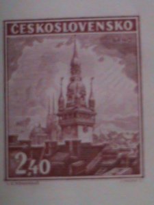 ​CEZCHOSLOVAKIA STAMP:1946 BRNO NATIONAL STAMP SHOW- OLD TOWN- IMPERF: MNH S/S