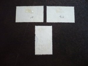 Stamps - India - Saurashtra - Scott# O1-O3 - Used Part Set of 3 Stamps