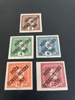 Czechoslovakia sc B27-B31 MH comp set