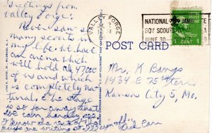 Scout Cachets #1780 Washington at Valley Forge postcard postmarked Valley For...