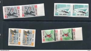 Albania 1964 Winter Olympic Games Innsbruck Imperf Pair  MNH 14412