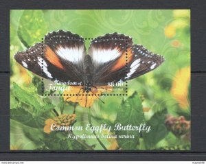 2018 Tonga Flora & Fauna Butterflies Common Eggfly Butterfly 1Bl ** Ec194