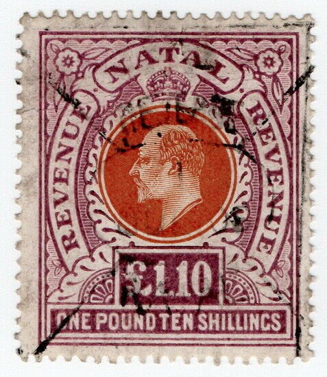 (I.B) Natal Revenue : Duty Stamp £1 10/-