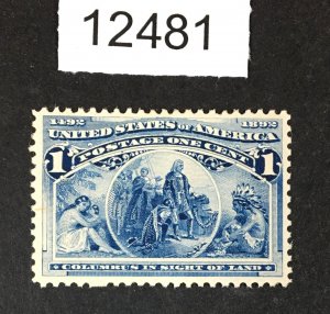 MOMEN: US STAMPS # 230 MINT OG VLH LOT #12481