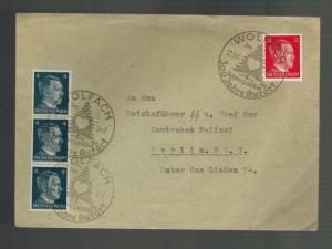 1945 Wolfach to Berlin Germany Reichsfuhrer SS Cover 