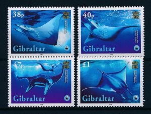 [53894] Gibraltar 2006 Marine life Giant devil rays WWF  MNH