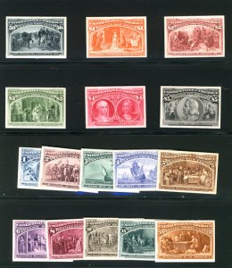 MALACK 230P4 - 245P4 SUPERB proofs on card, each sta..MORE.. b1951