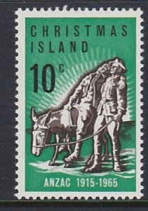 21 Christmas Island 1965 ANZAC MNH