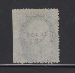 US Stamp Scott #24 USED 1c Franklin Blue SCV $37.50