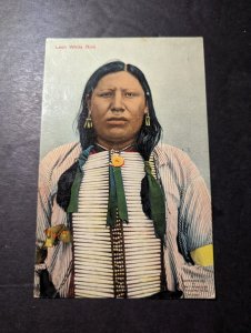 1910 USA Postcard Cover Oklahoma City OK to Michigan Leon White Bird Native