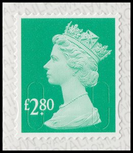 GB Machin Definitive Spruce Green £2.80 M19L single MNH 2019