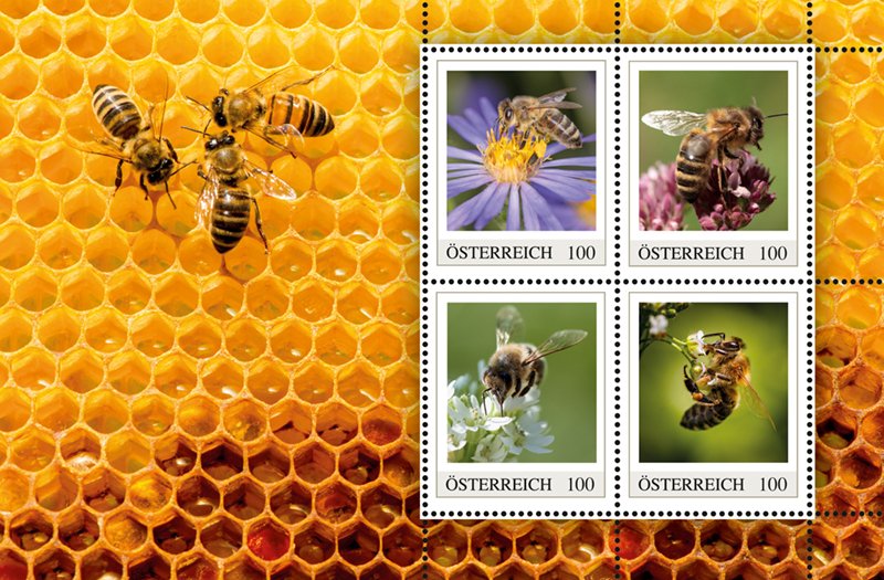 Stamps of Austria 2023 (pre-order)  - Booklet Language of bees.