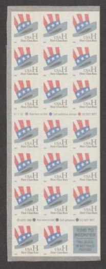 U.S. Scott #3268c American Flag 'H' Hat Stamps - Mint NH Booklet