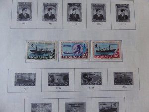 Nicaragua 1862-1974 Stamp Collection on Album Pages​