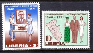 Liberia 555-556 MNH VF