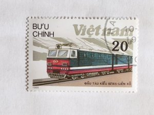 Vietnam – 1988 – Single “Train” Stamp – SC# 1896 – CTO