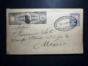 1896 Mexico Express Cover Hidalgo Camp Florida