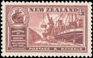 New Zealand #218-222, Complete Set(5), 1936, Never Hinged