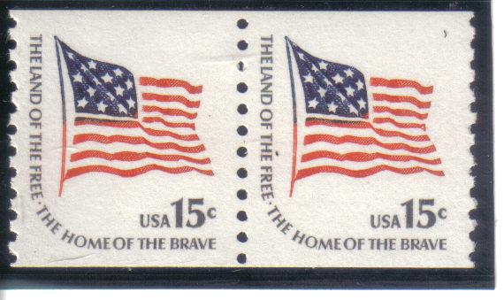  1618C - .15 Fort McHenry Flag pair mnh vf.