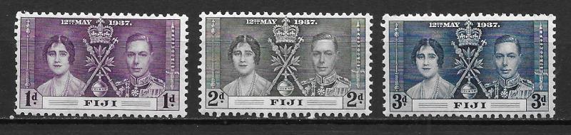 Fiji 114-6 1937 KGVI Coronation set MNH