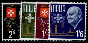 MALTA QEII SG362-365, 1965 Churchill commemoration set, NH MINT.