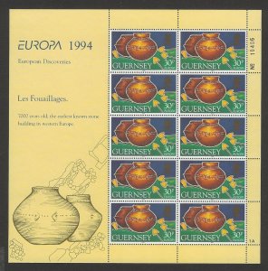 Guernsey 1994  Discoveries set sheets mnh sc 526-527-528-529