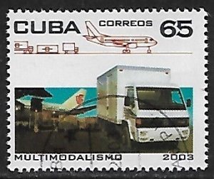 Cuba # 4308 - Van & Airplane - unused / CTO....{R12}