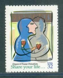 US 1998, Organ & Tissue Donation , MNH # 3227