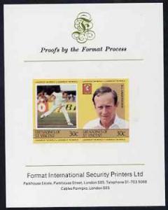 St Vincent - Grenadines 1984 Cricketers #1 D Underwood 30...