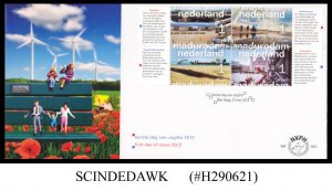 NETHERLANDS - 2012 60 YEARS OF MADURAM / AVIATIONS /SHIPS / DAMS / BUILDINGS FDC