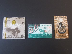 Egypt 1952 Sc 668,678-79 sets MNH