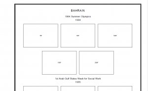 BAHRAIN STAMP ALBUM PAGES 1933-2011 (105 PDF digital pages)