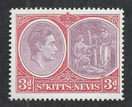 ST. KITTS-NEVIS SC# 84 FVF/MOG 1942