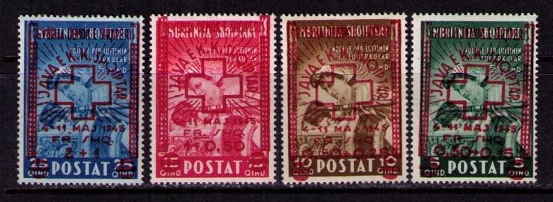ALBANIA Sc# B24 - B27 MH F Albanian Red Cross