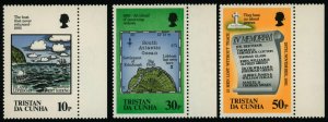 TRISTAN DA CUNHA Sc 381-83 VF/MNH Loss of the Lifeboat, Cent.-Ships-COMPLETE SET