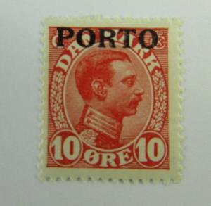 Denmark SC #J4  MH stamp