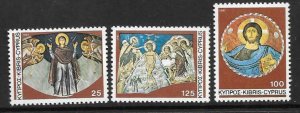 CYPRUS SG581/3 1981 CHRISTMAS MNH