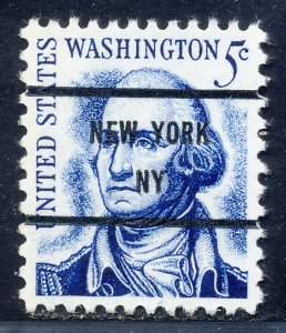 New York NY, 1283B-81 Bureau Precancel, 5¢ rev'sd Washington