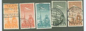 Denmark #C6-10 Used Single (Complete Set)