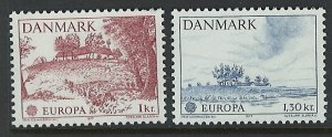 Denmark Scott 600-601 MNH