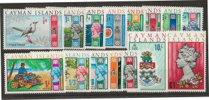 Cayman Islands Sc #210 -222  set of 15 NH VF