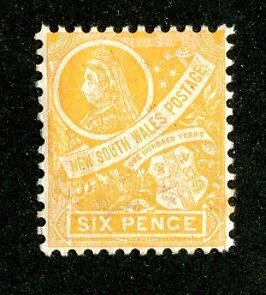 1905 New South Wales Sc #114 p12x12½ mlh* cv.$17 ( 9138 BCXX5 )