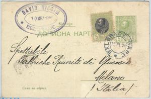 70116 - SERBIA - POSTAL HISTORY - STATIONERY  CARD Michel # P 60  1906 to ITALY