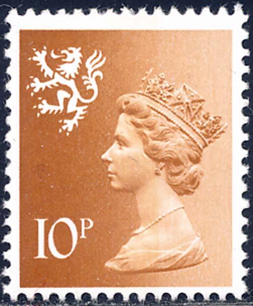 Great Britain 1976 Sc SMH13 Scotland Q.E. 2 Machin Stamp MNH