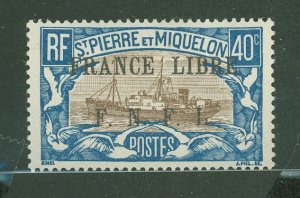 St. Pierre & Miquelon #209 Unused Single