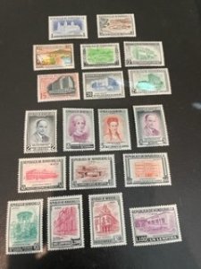 Honduras sc C250-C268 MNH comp set