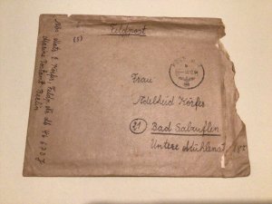 Germany Field post Wartime cover and letter   A9533