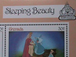 GRANADA- DISNEY CARTOON-SLEEPING BEAUTIFUL FULL SHEET MNH-VERY FINE