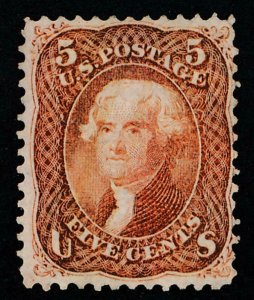 UNITED STATES (US) 95 USED F-VF. PEN CANCEL LIGHTENED.CERT.